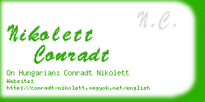 nikolett conradt business card